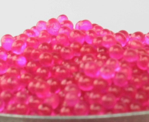 Clear Fuchsia - Glass Deco Beads (311-3017)