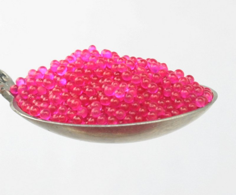 Clear Fuchsia - Glass Deco Beads (311-3017)