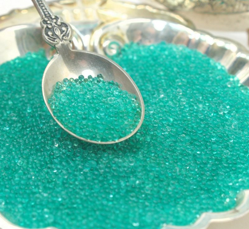 Clear Aqua - Glass Deco Beads (311-3020)