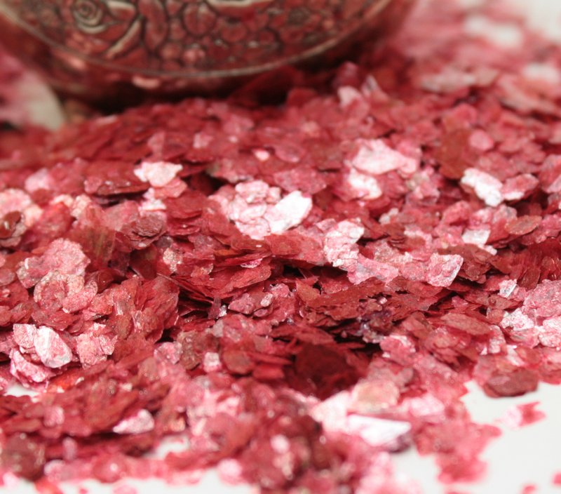 Red - Cinnabar - Natural Mica Flakes - 311-4325