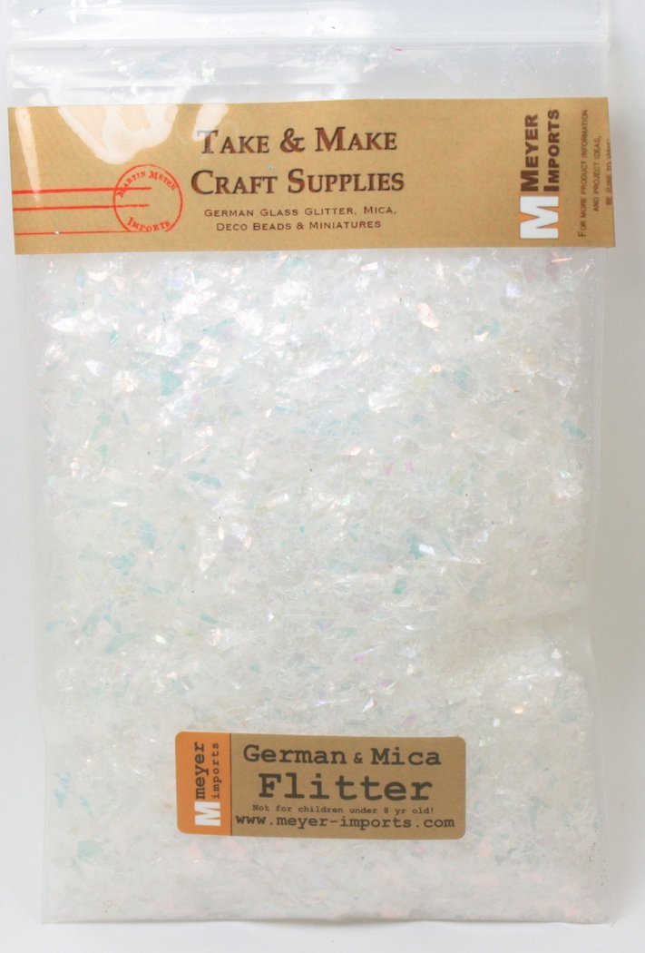 White (Snow) Iridescent Ice Flakes - 311-4328