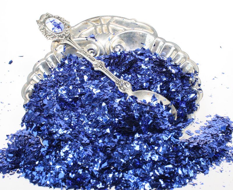 Blue (Dark) Iridescent Ice Flakes - 311-4349