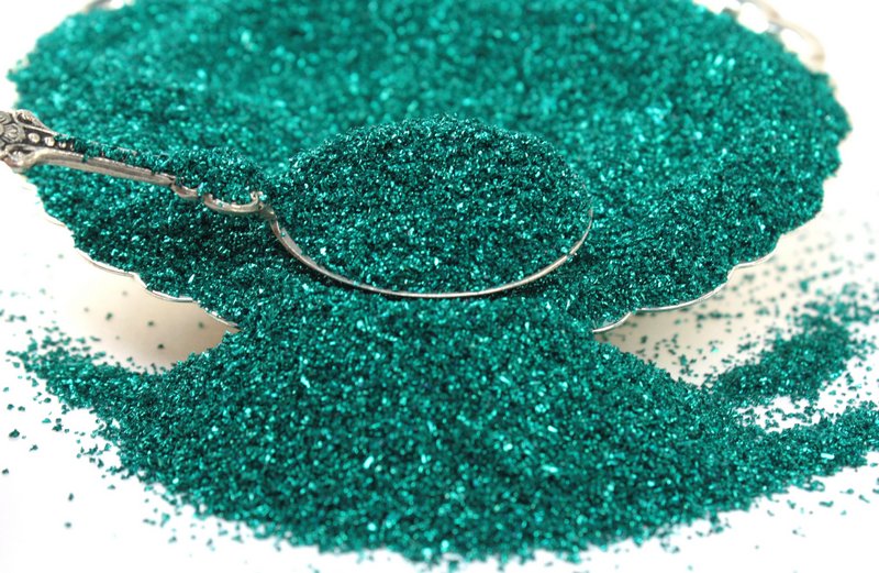 Green, Emerald Green Glass Glitter - 311-9-008