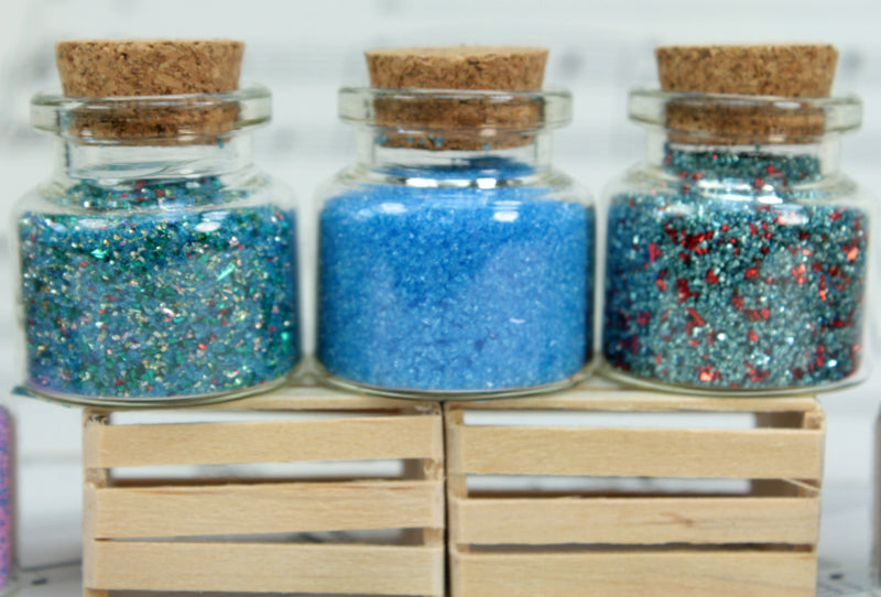 Blue Set of Corked Jars - 311-M-0602