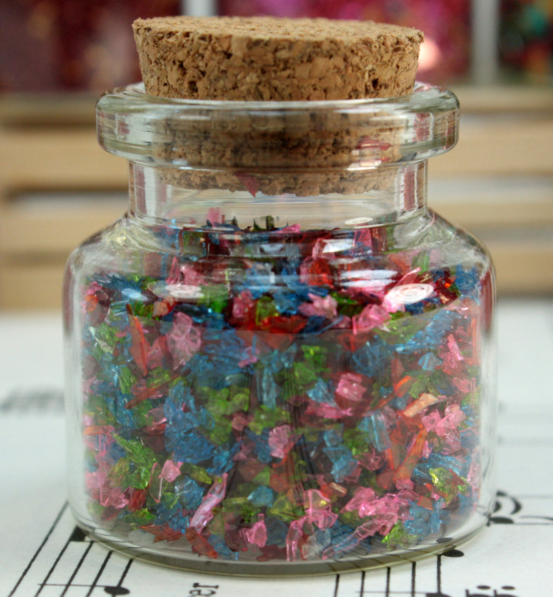 Medley Glitters Set of Corked Jars - 311-M-0605