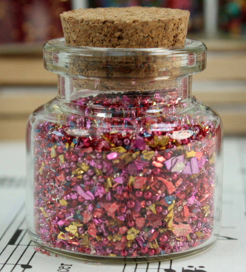 Medley Glitters Set of Corked Jars - 311-M-0605