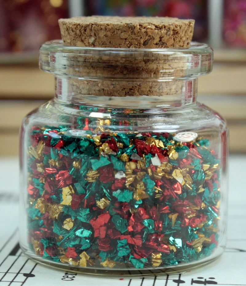 Medley Glitters Set of Corked Jars - 311-M-0605