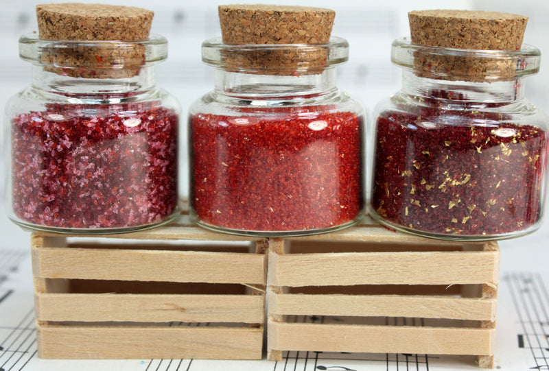 Medley Glitters Set of Corked Jars - 311-M-0605