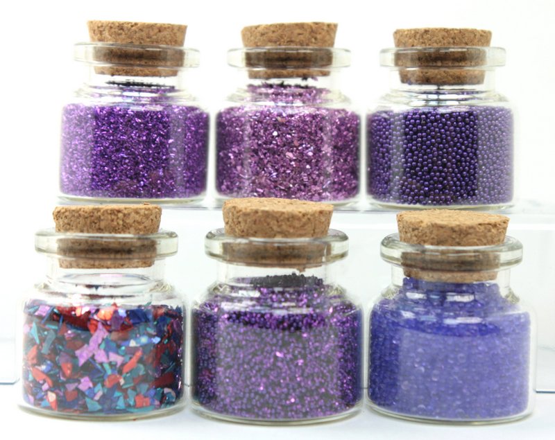 Purple Glitter & Beads Sampler Set - 311-M-0616