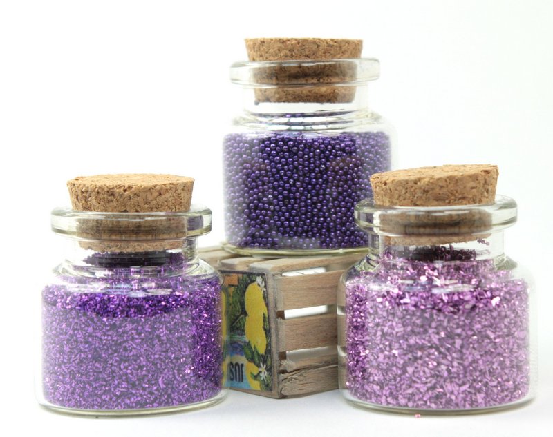 Purple Glitter & Beads Sampler Set - 311-M-0616