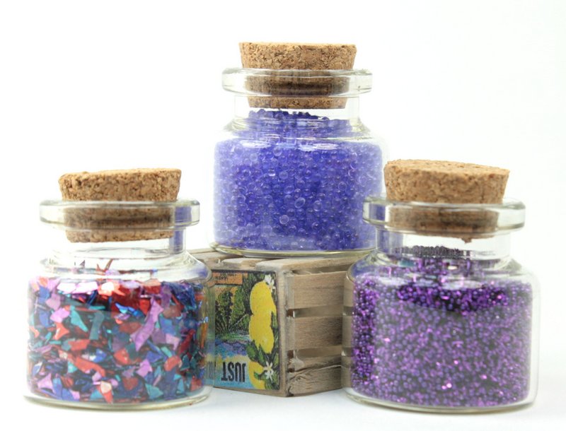 Purple Glitter & Beads Sampler Set - 311-M-0616