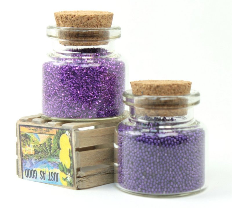 Purple Glitter & Beads Sampler Set - 311-M-0616