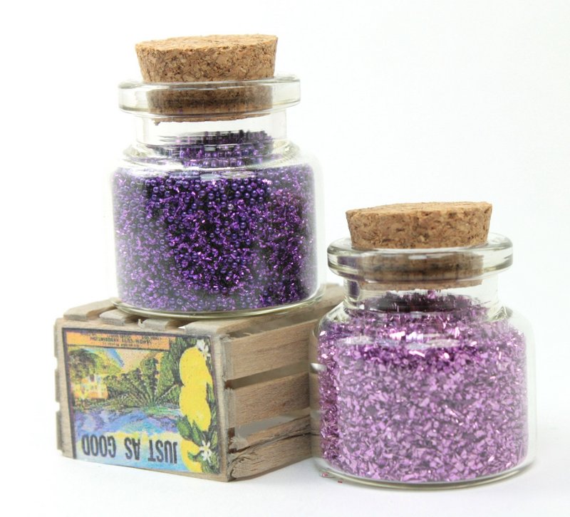 Purple Glitter & Beads Sampler Set - 311-M-0616