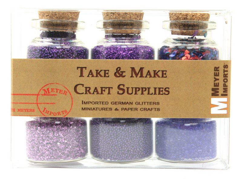 Purple Glitter & Beads Sampler Set - 311-M-0616