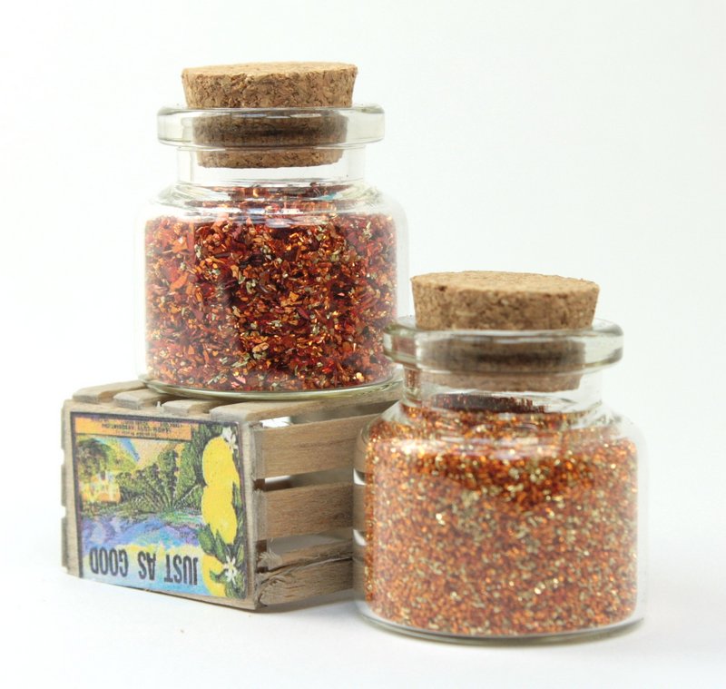 Orange Glitter & Beads Sampler Set - 311-M-0617