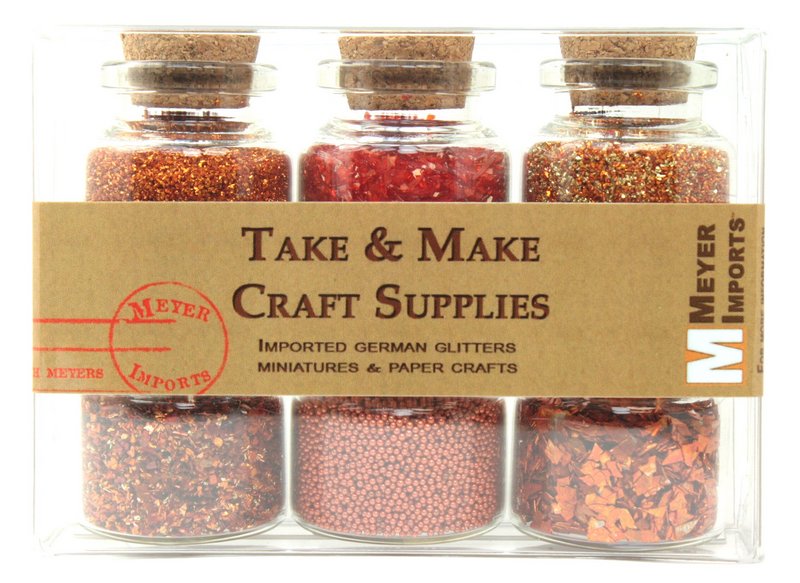 Orange Glitter & Beads Sampler Set - 311-M-0617