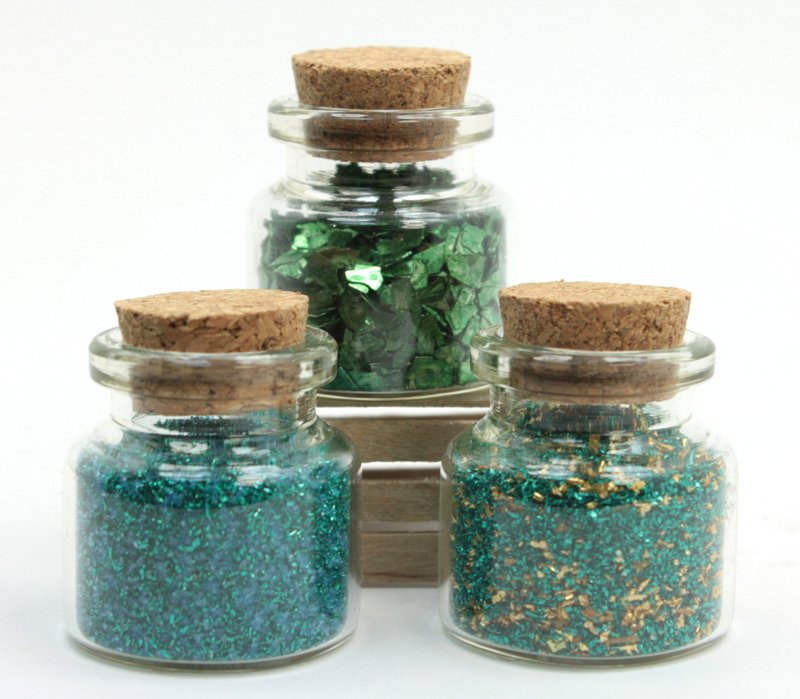 Green - Spring Green - Set of Glitter  - 311-M-0620