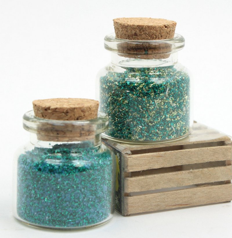 Green - Spring Green - Set of Glitter  - 311-M-0620