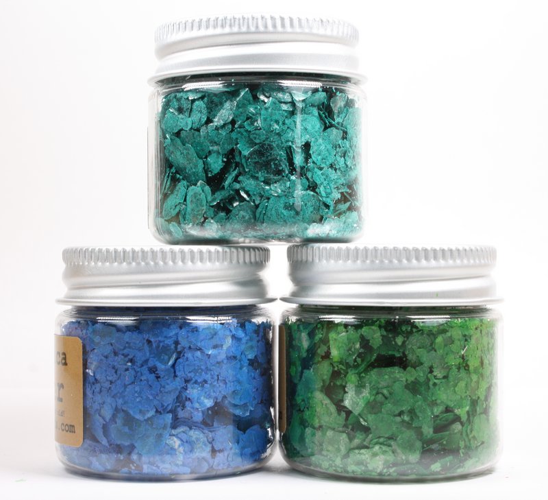 * Turquoise, Navy Blue, Dark Green - Mica Flakes - 311-M-0702