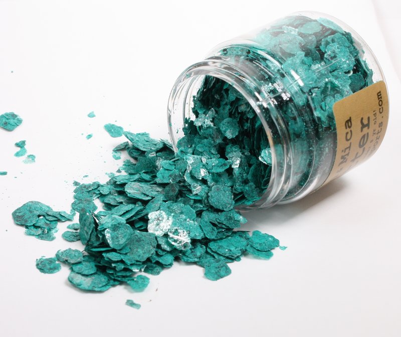 * Turquoise, Navy Blue, Dark Green - Mica Flakes - 311-M-0702