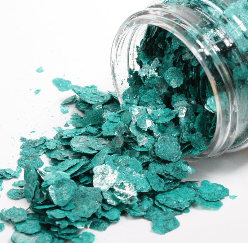 * Turquoise, Navy Blue, Dark Green - Mica Flakes - 311-M-0702