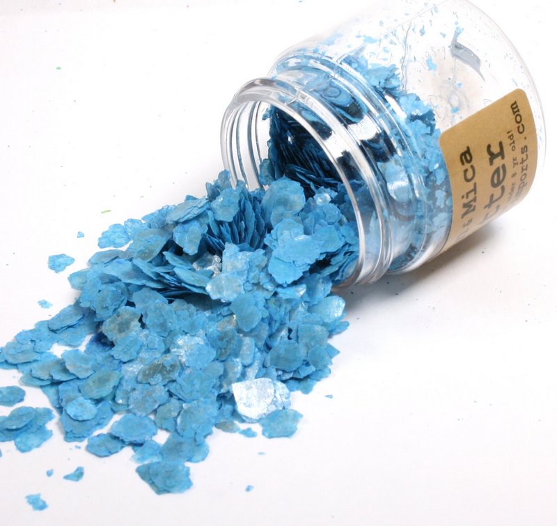 * Light Blue, Bright Green, Deep Blue - Mica Flakes - 311-M-0703