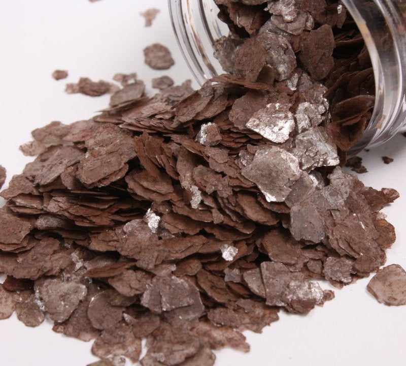 * Bright Red, Slate Gray, Nutmeg Brown Mica Flakes - 311-M-0704