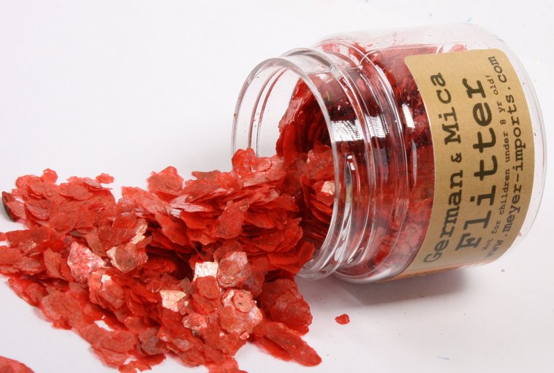 * Bright Red, Slate Gray, Nutmeg Brown Mica Flakes - 311-M-0704