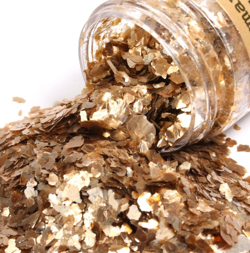 * Gold (Large & Small) & Silver - Mica Flakes -  311-M-0707