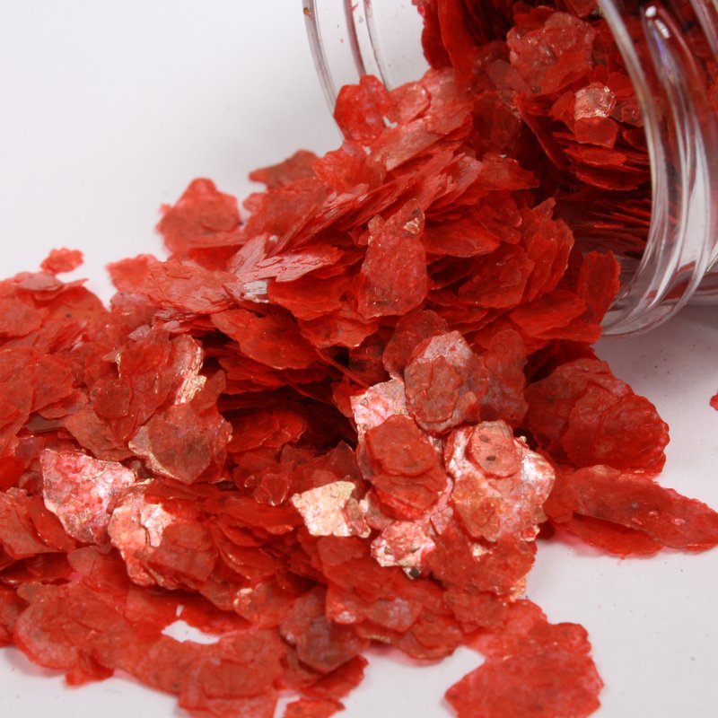 * Pink, Red Cinnabar, Bright Red - Mica Flakes - 311-M-0710