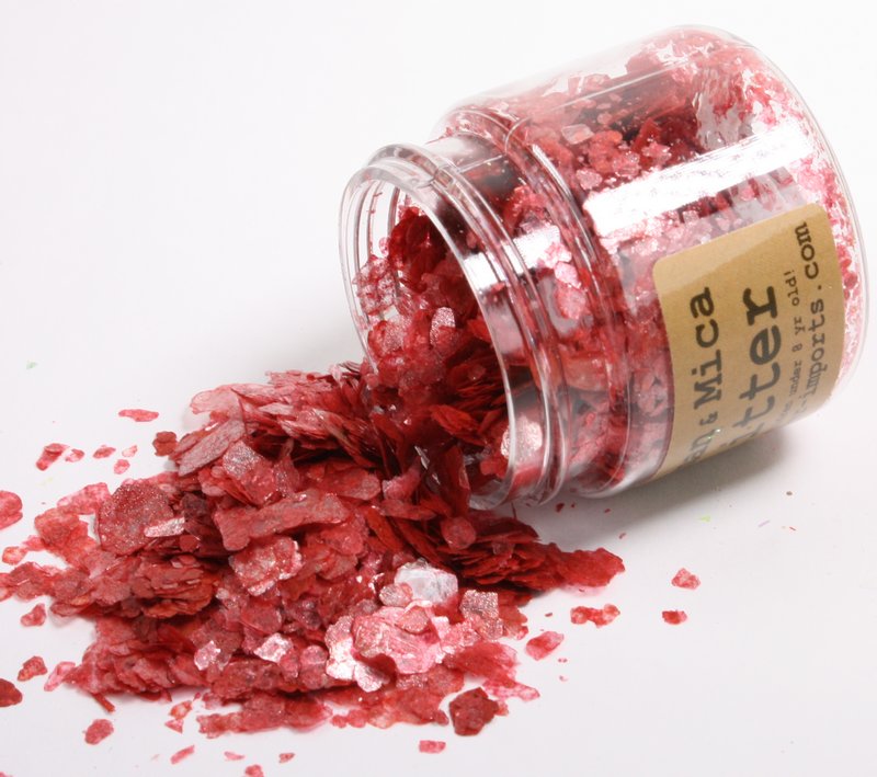 * Pink, Red Cinnabar, Bright Red - Mica Flakes - 311-M-0710