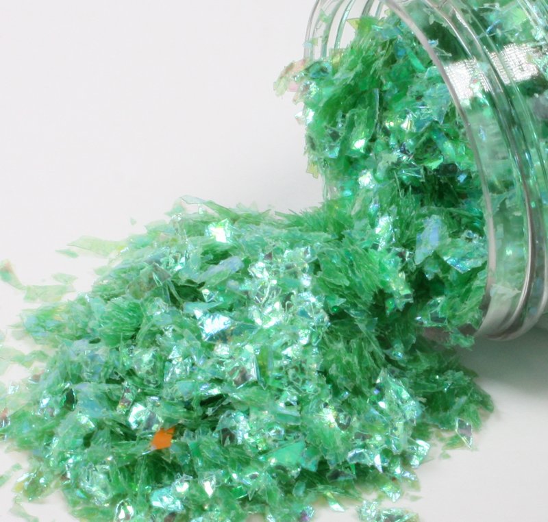 * Blue, Green, Yellow Iridescent Ice Flakes - 311-M-0717