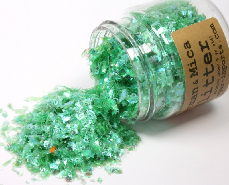 * Blue, Green, Yellow Iridescent Ice Flakes - 311-M-0717