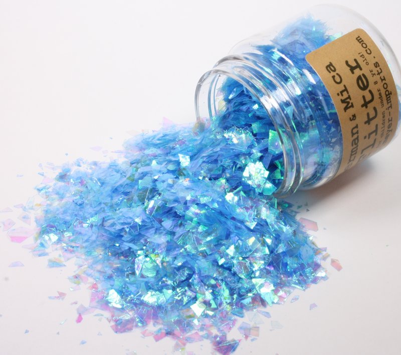 * Blue, Green, Yellow Iridescent Ice Flakes - 311-M-0717