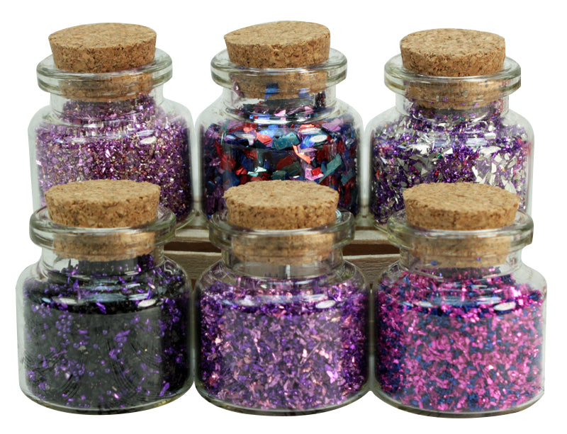 Purple Set of Corked Jars - 311-M-0606