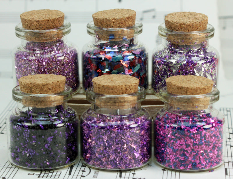 Purple Set of Corked Jars - 311-M-0606