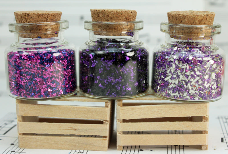 Purple Set of Corked Jars - 311-M-0606