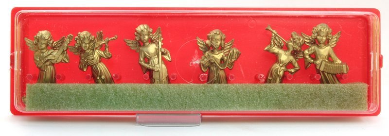 Golden Angels - Set of 6 - Vintage German - 701-1009