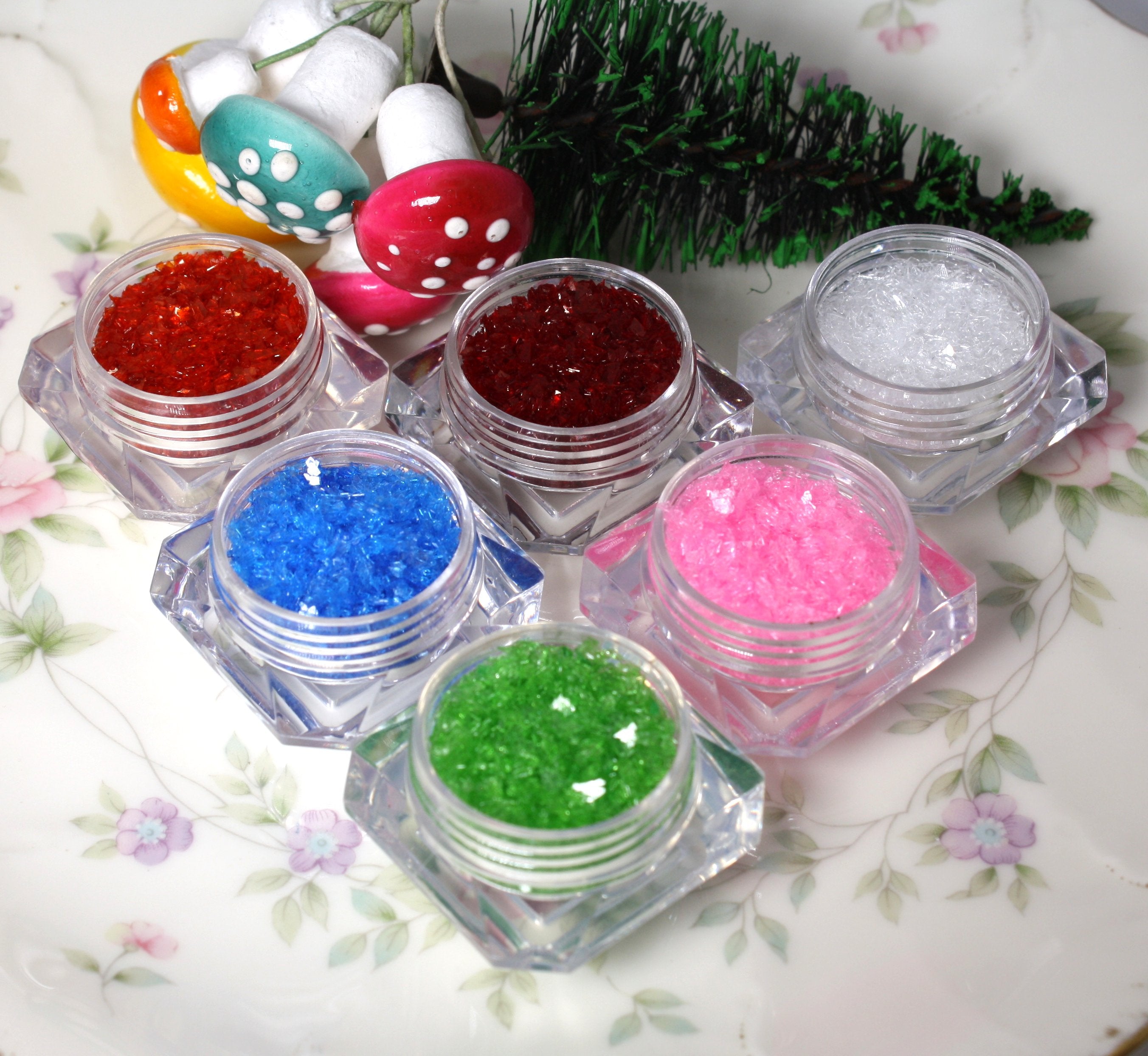 Glitter Crystals Sampler Kit - 70 Grit - 6 Colors - 311-0826