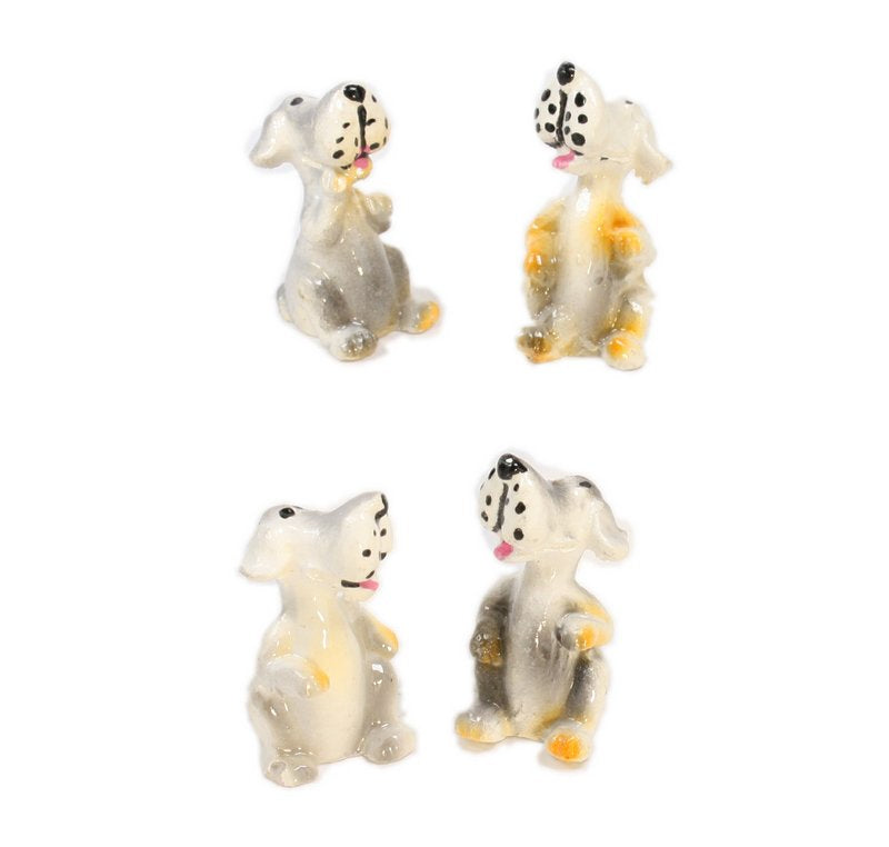 Dogs - 1" Sitting Hounds - Set of Four! #800-2612