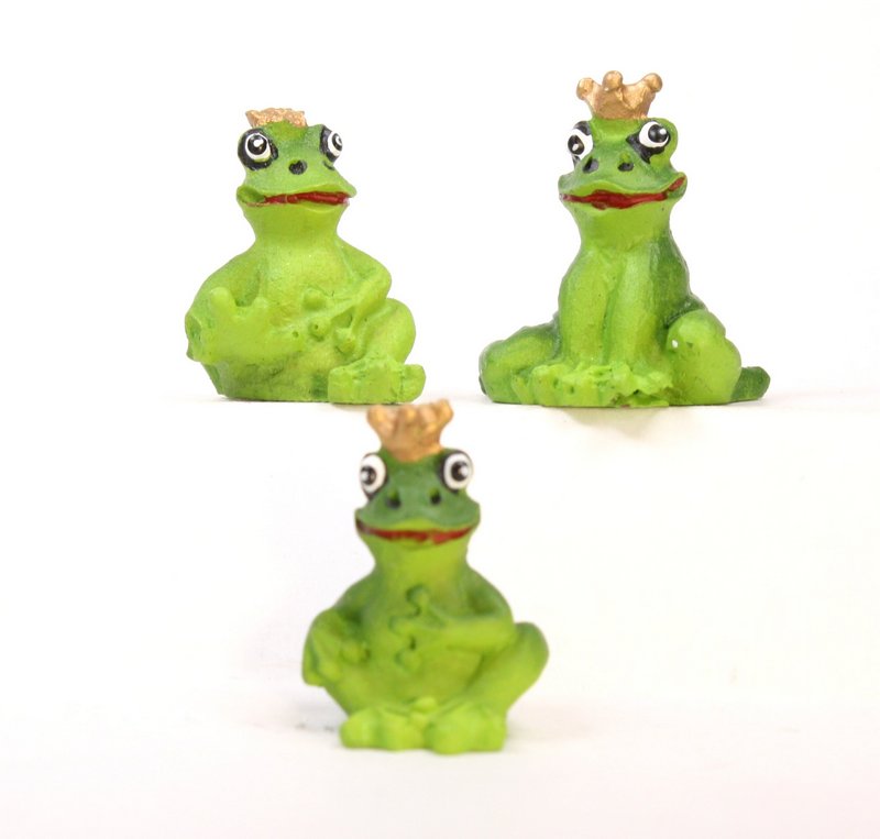 Frogs - 1" Mini Royal Frogs - Set of Three! #804-0088