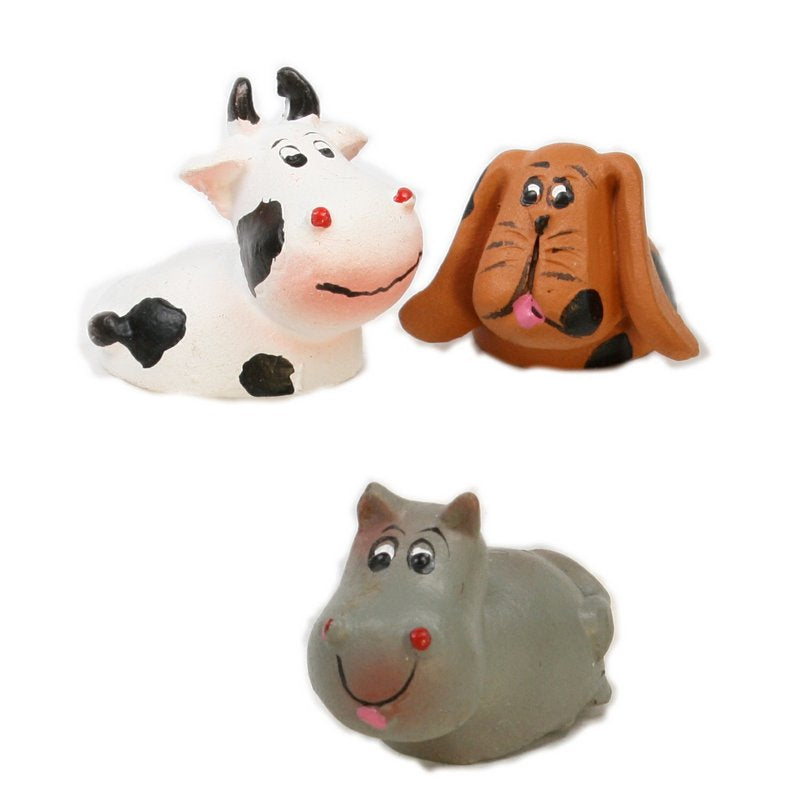 Dog, Cow, Hippo - 1" Wacky Animals - 804-3750