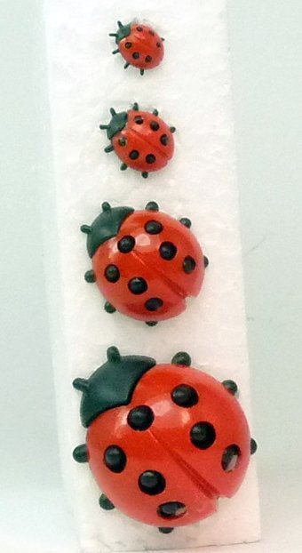 Geman Ladybugs - Large - 203-3-062 - 6 Piece Set