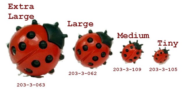 Geman Ladybugs - Tiny - 203-3-105