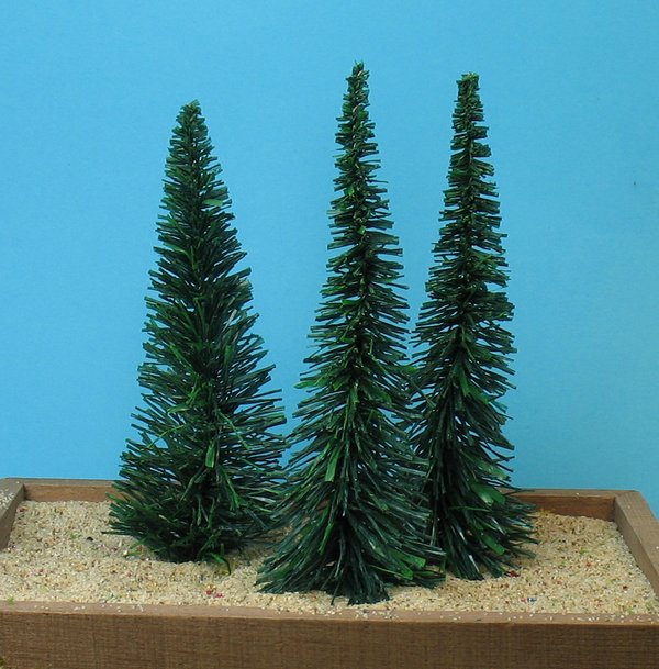 Evergreen Tree - 4" - 3 Pcs Set (218-0202)