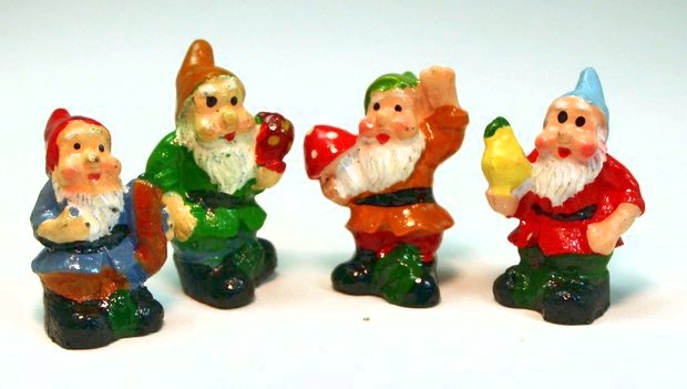 Gnome - 1" Mini  - Set of Four! #800-2613