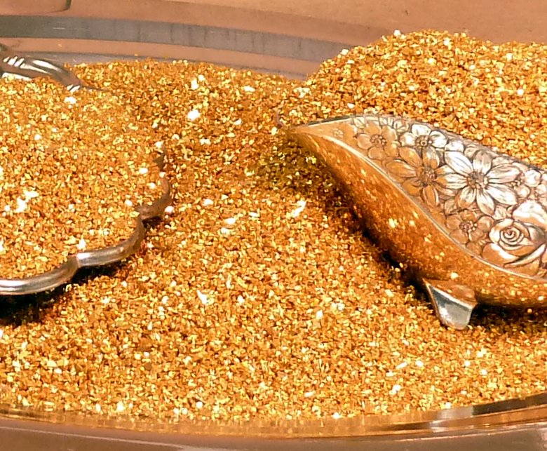 Chunky Gold Glass Glitter -  70 Grit