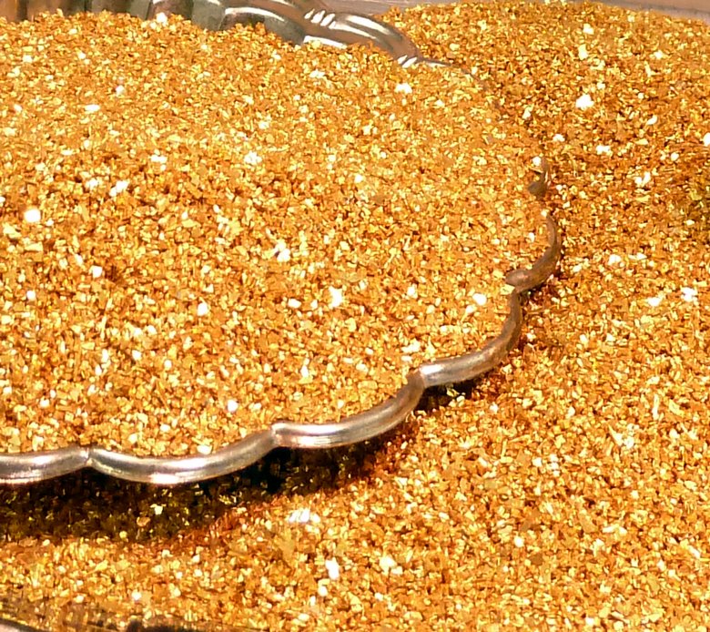 Chunky Gold Glass Glitter -  70 Grit