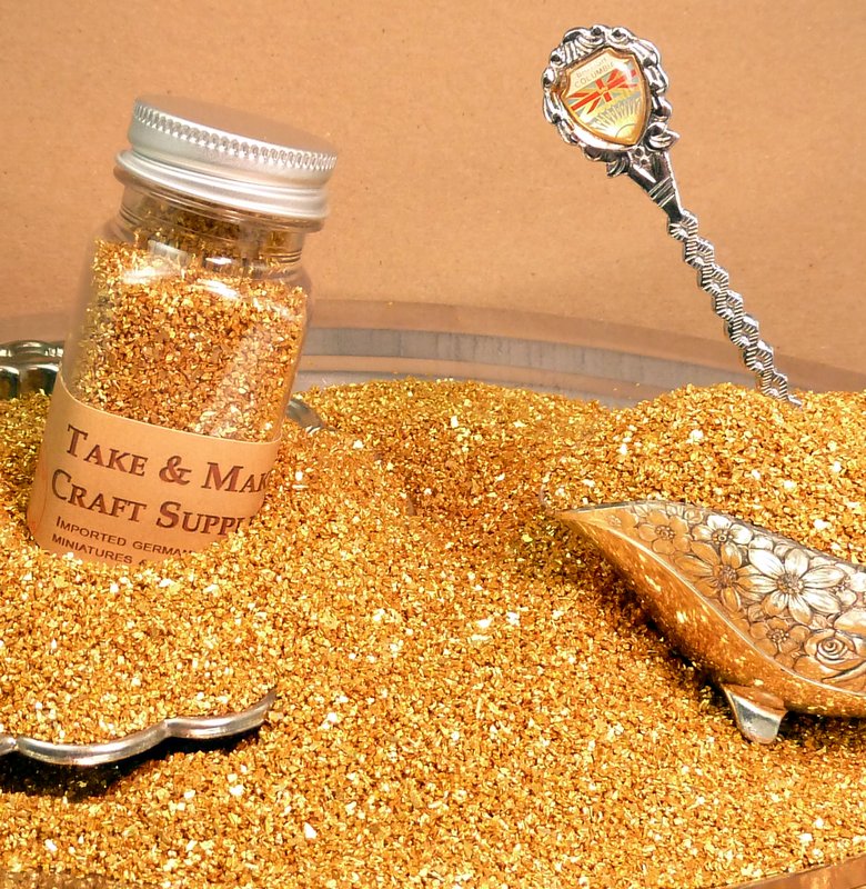 Chunky Gold Glass Glitter -  70 Grit