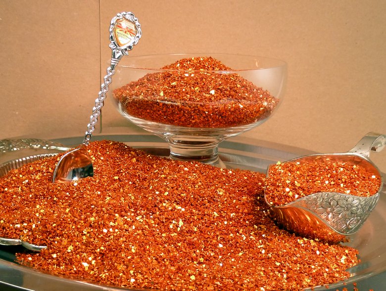 Chunky Orange Glass Glitter -  70 Grit